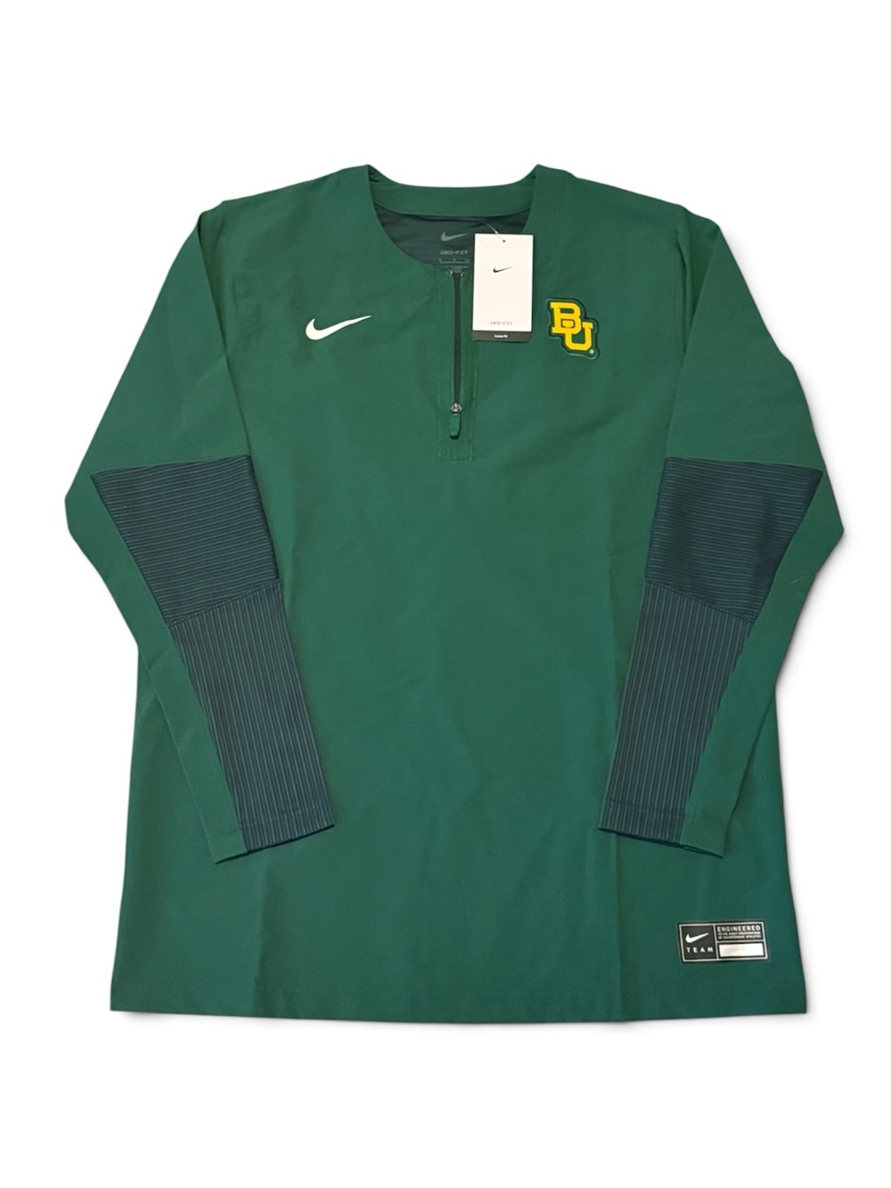 Baylor Bears Football Nike Team Issued Pullover 1/4 zip Size small NWT